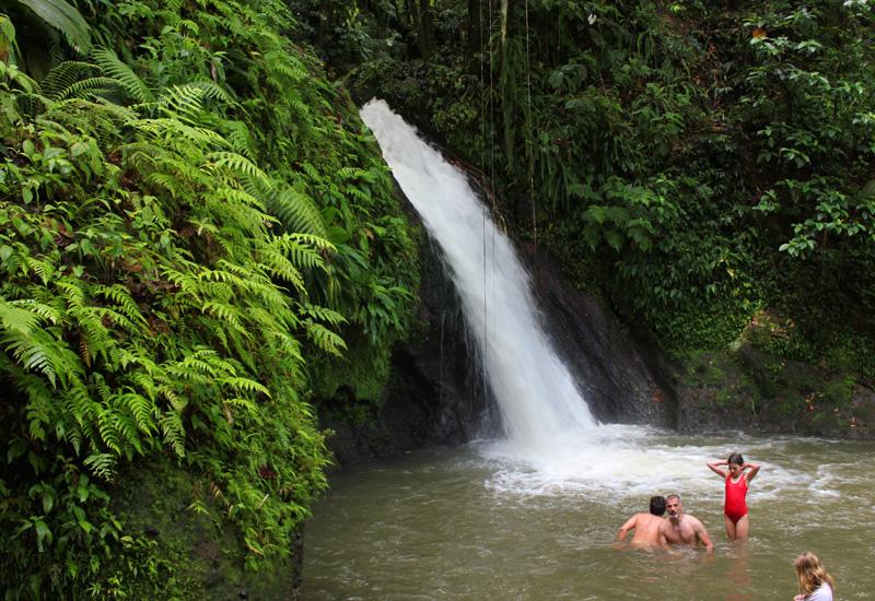 Go and visit the crayfish waterfalls with a private driver of Guadeloupe